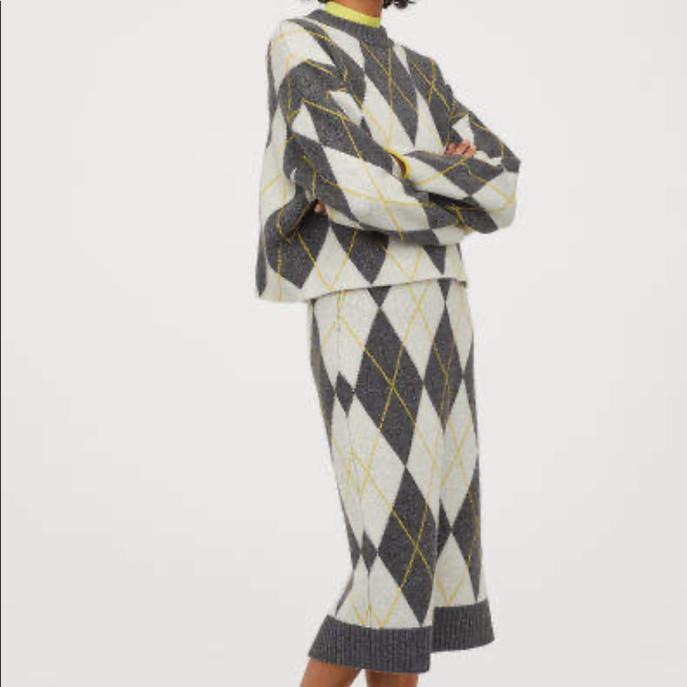 Brand New Argyle sweater set